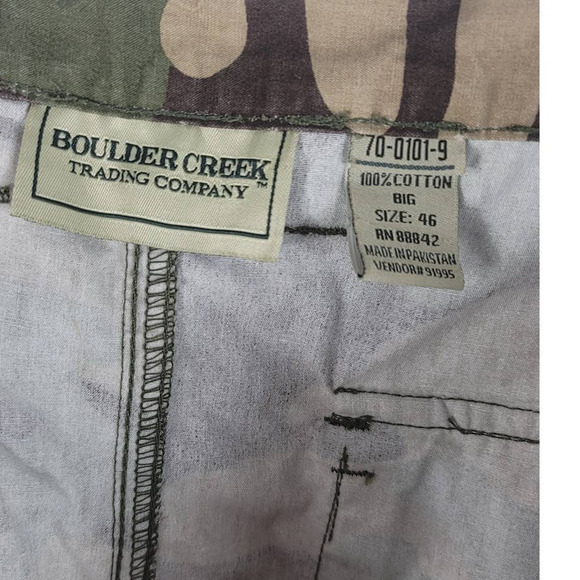 Boulder Creek Trading Company Camo Men's Shorts Lot of 2 Size 46 - Picture 6 of 6